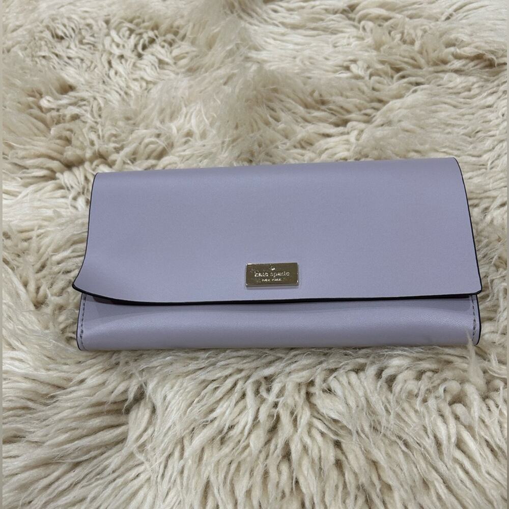Kate Spade Pim Wallet Arbour Hill Smooth Leather Lavender New with tag